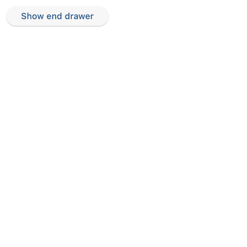 End-aligned navigation drawer example
