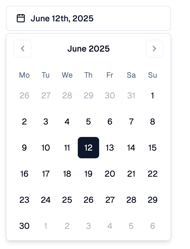 DatePicker